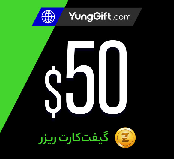 خرید گیفت کارت 50 دلاری razer gold گلوبال