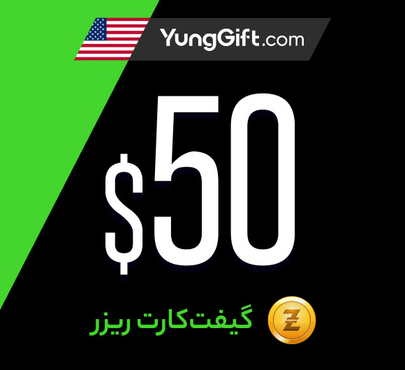 خرید گیفت کارت 50 دلاری razer gold آمریکا