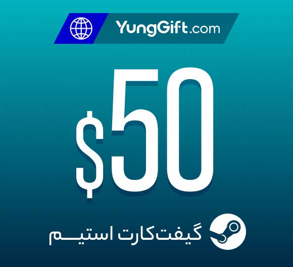 خرید گیفت کارت 50 دلاری استیم گلوبال
